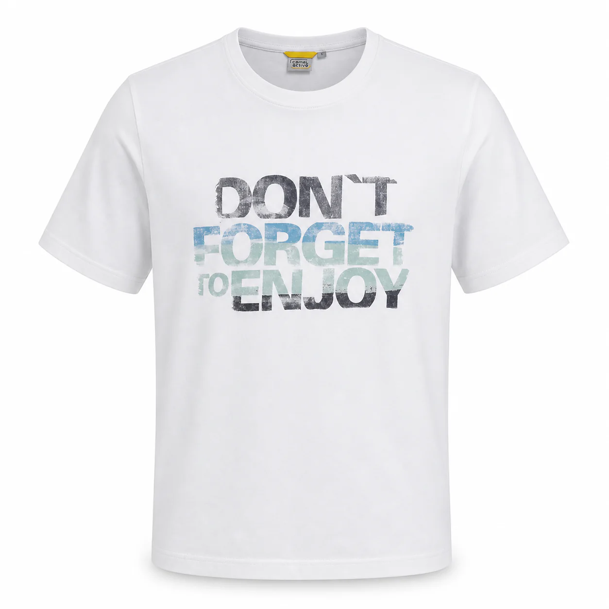camel active Men T-Shirt - Regular Fit 100% Soft Cotton Multicolours Tee 9-282SS24CRP2811 - Image 3