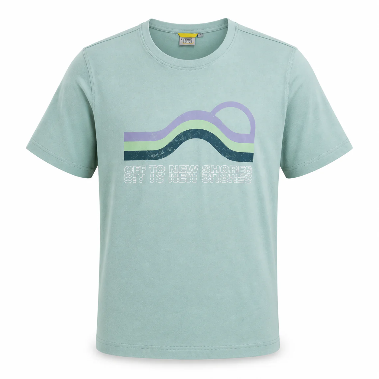 camel active Men T-Shirt - Regular Fit 100% Soft Cotton Multicolours Tee 9-282SS24CRP2811 - Image 4