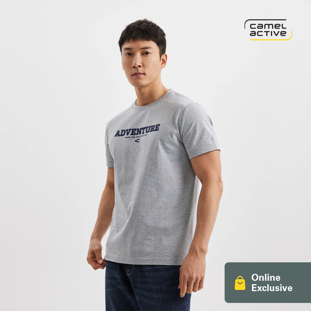 [Online Exclusive] camel active Men T-Shirt - Regular Fit 100% Soft Cotton Tee 282-AW24C2874A - Image 4