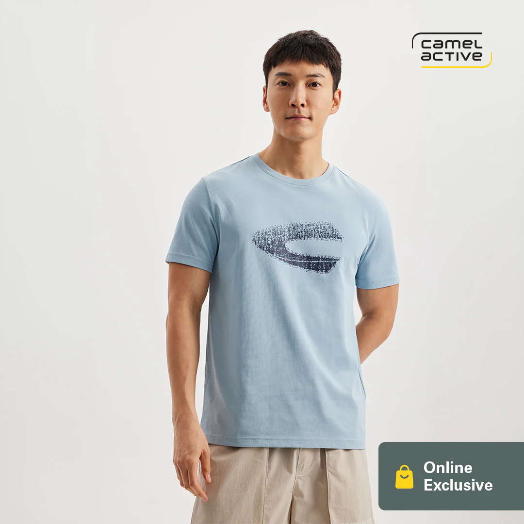 [Online Exclusive] camel active Men T-Shirt - Regular Fit Smooth Cotton Poly 3 Colors Tee 282-AW24C2871A - Image 3