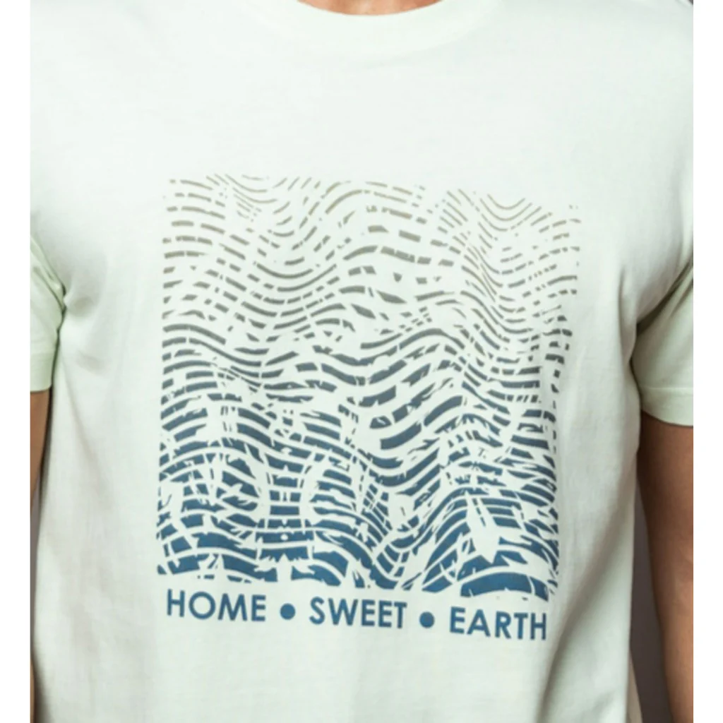 camel active Men T-Shirt - Regular Fit 100% Soft Cotton Graphic Print Mint Tee 282-AW24H2857 - Image 2