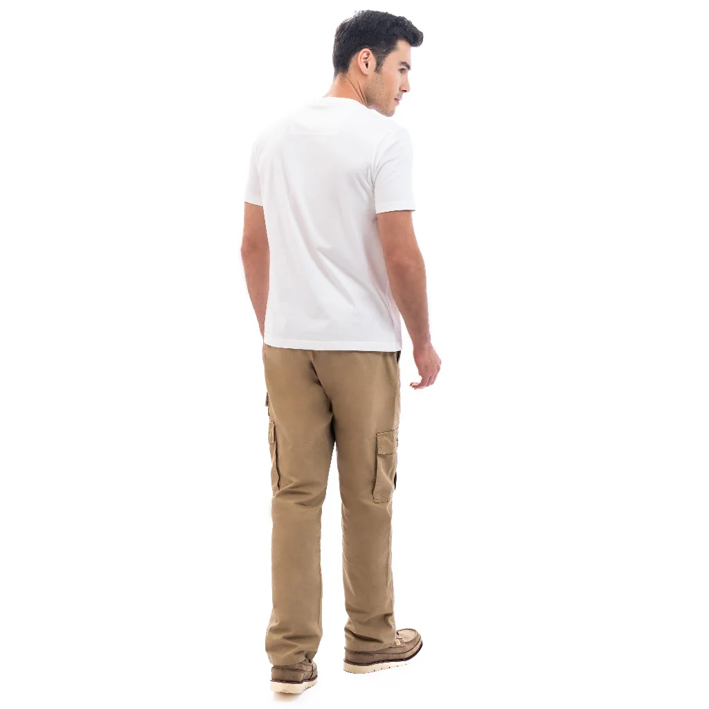 camel active Men T-shirt - Regular Fit 100% Cotton Graphic Print White Tee 282-SS24H2814 - Image 4