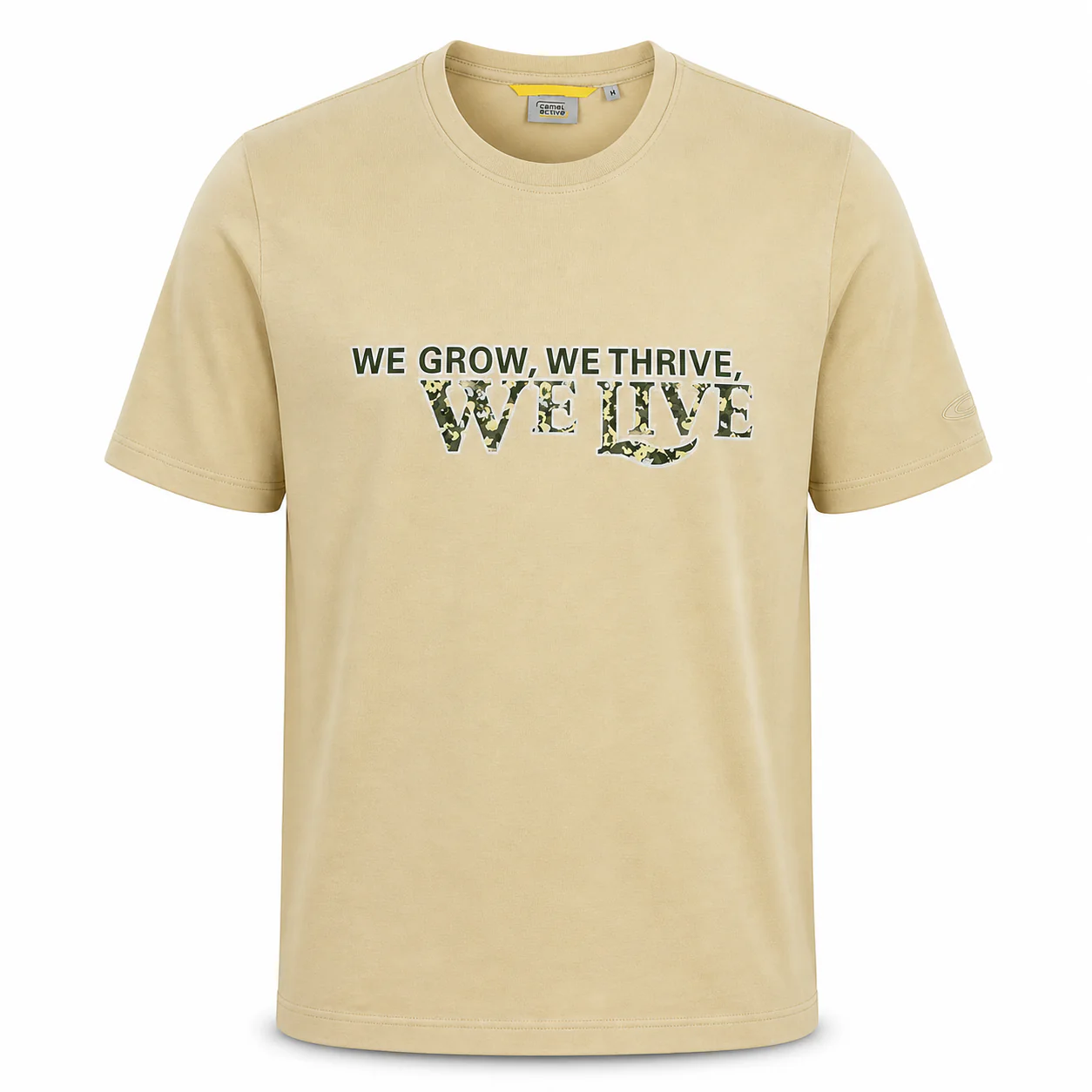 camel active Men T-Shirt - Regular Fit 100% Soft Cotton Multicolours Tee 9-282AW23CRP2790 - Image 3