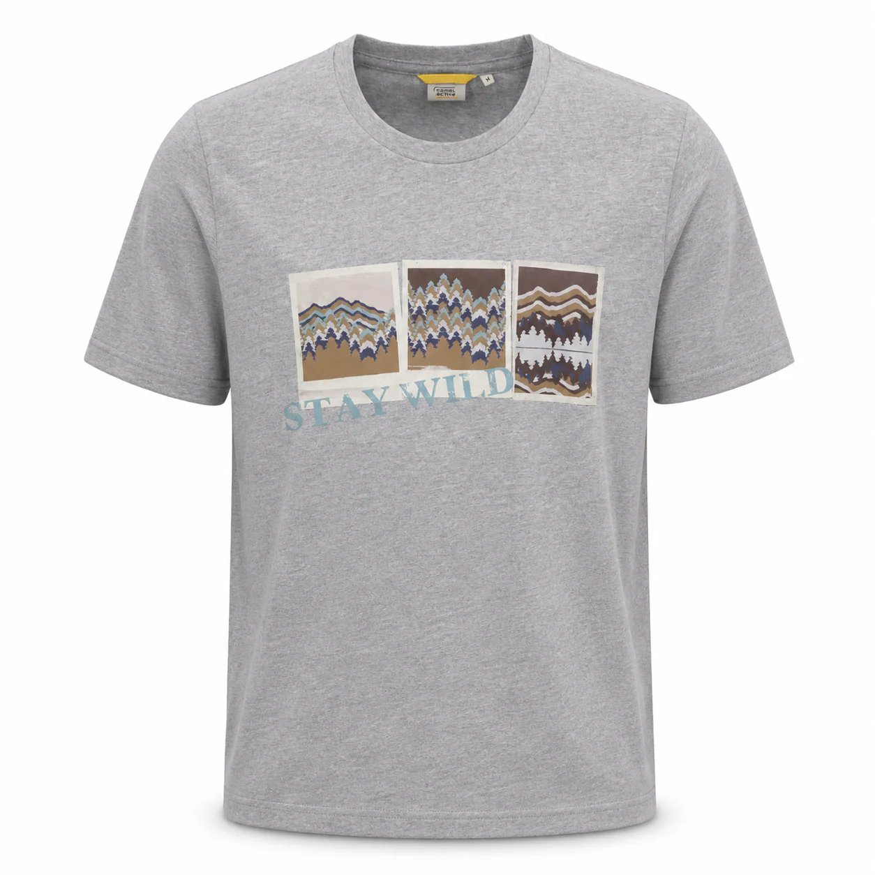 camel active Men T-Shirt - Regular Fit 100% Soft Cotton Multicolours Tee 9-282AW23CRP2790 - Image 4