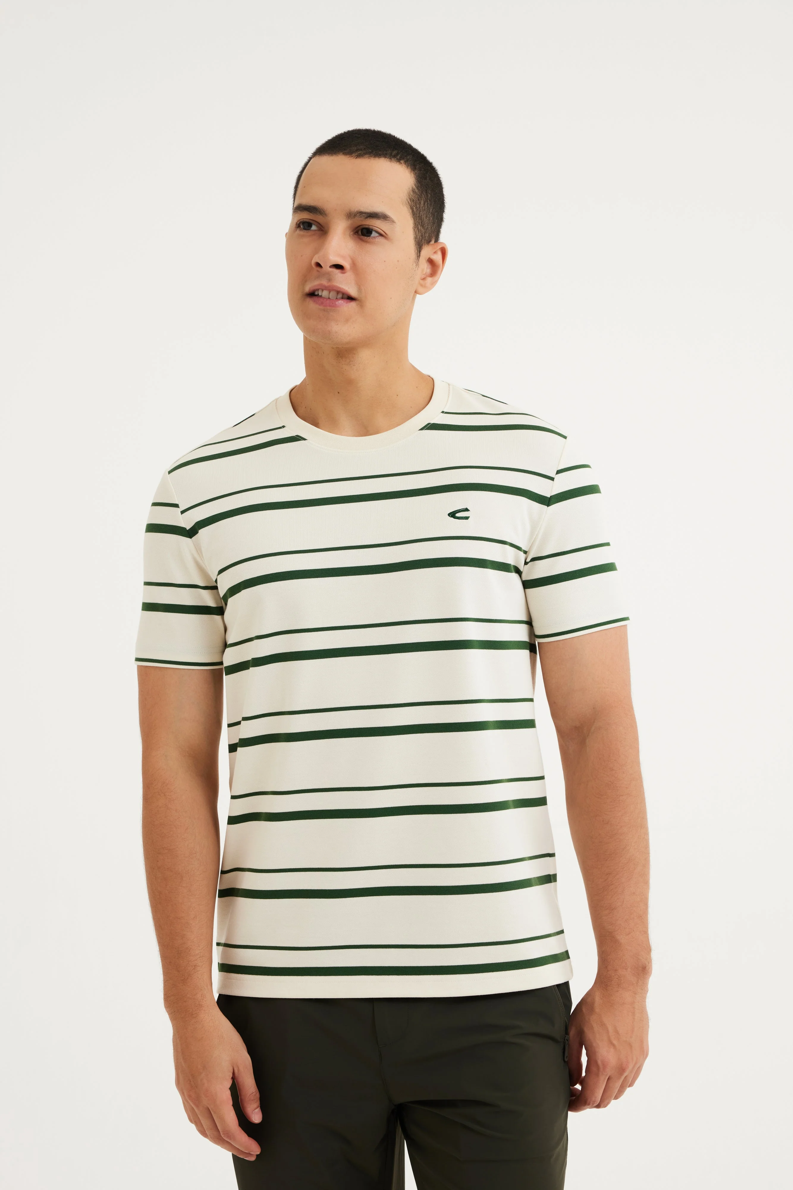 [Online Exclusive] camel active Men T-Shirt - Regular Fit Premium Cotton Blend Tee 282-AW24C2875A - Image 2