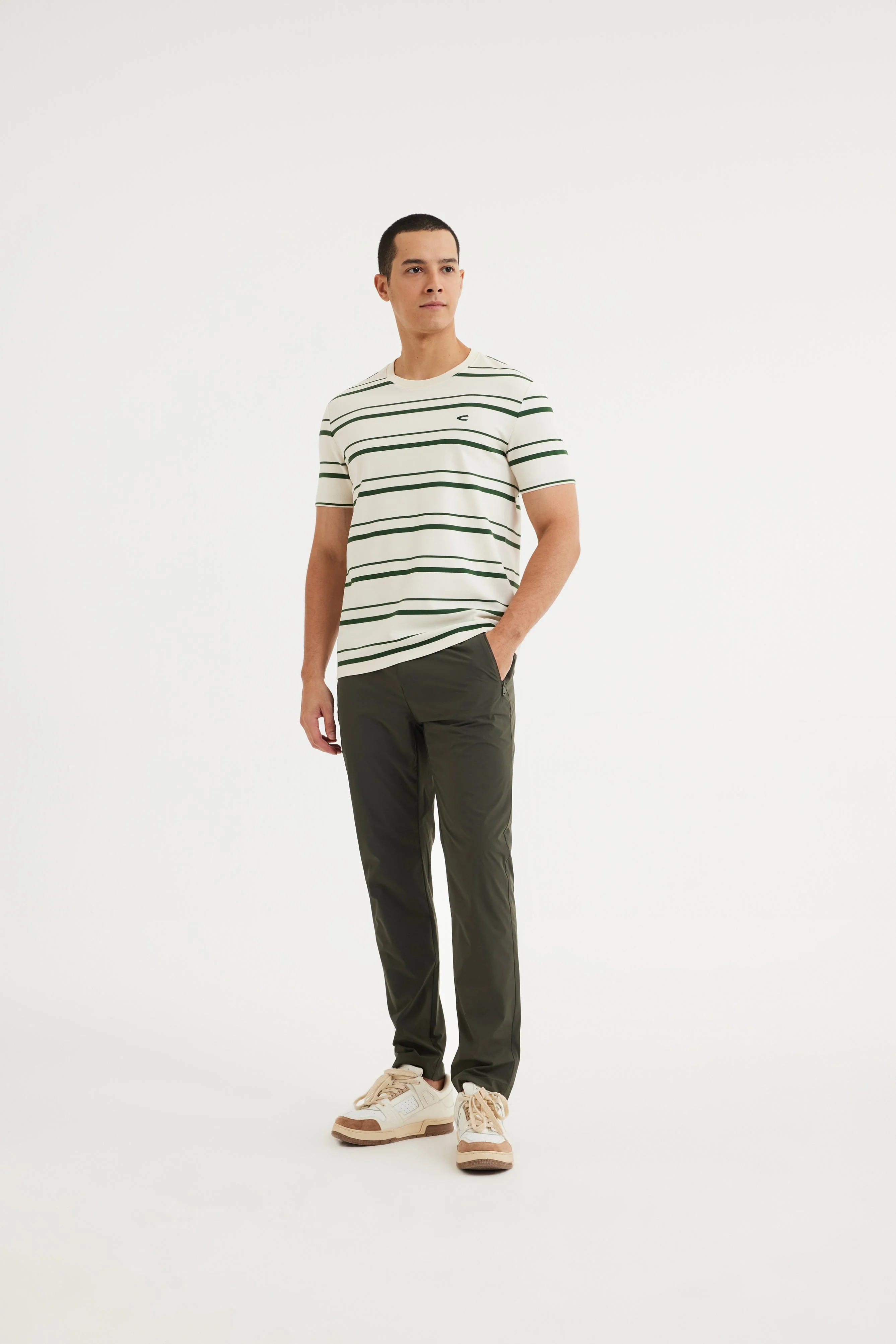[Online Exclusive] camel active Men T-Shirt - Regular Fit Premium Cotton Blend Tee 282-AW24C2875A - Image 4