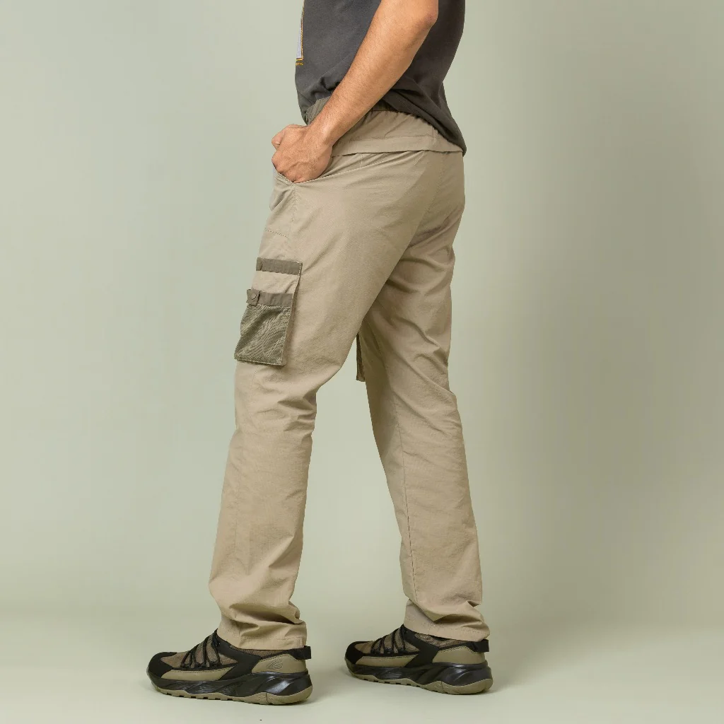 camel active Men Water-Repellent Cargo Trousers - Regular Fit Lightweight Nylon Neutral Long Pants 300-SS25H0922 - Image 3