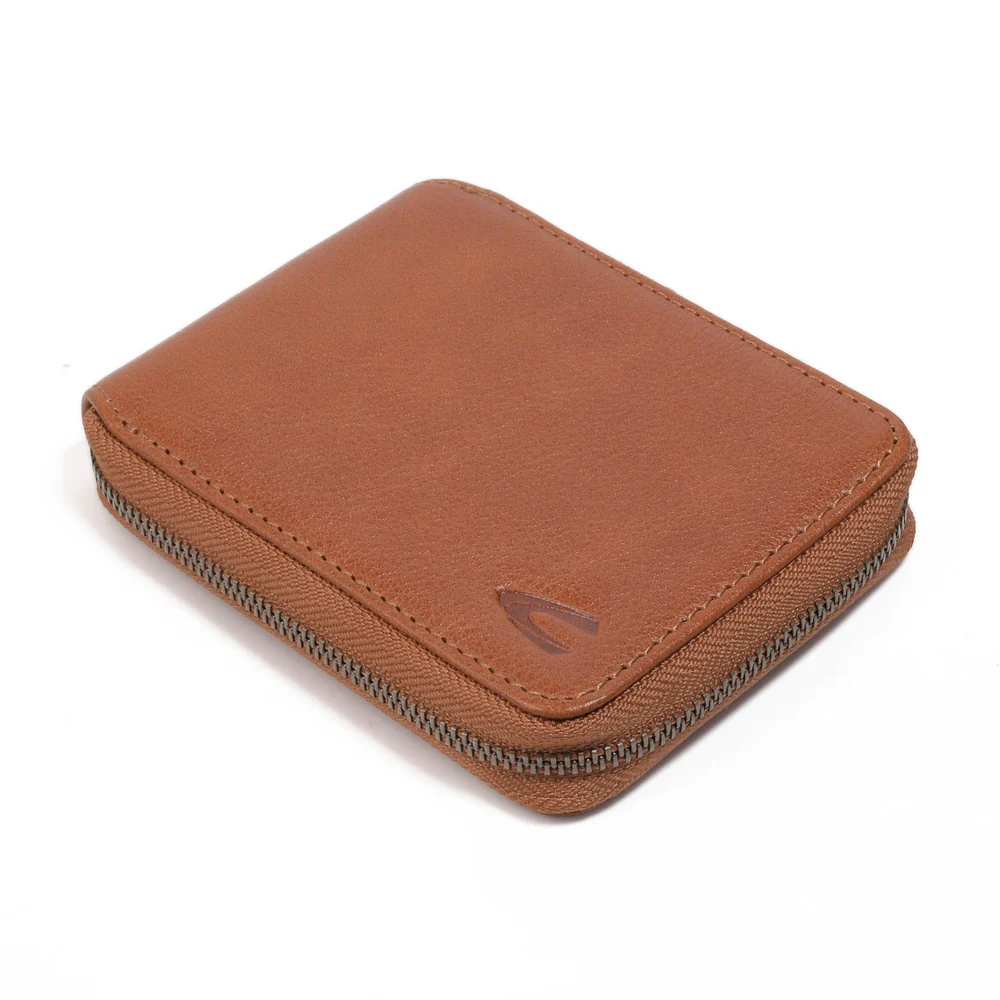 Genuine Leather Bi Fold Wallet 6 Card Compartments Brown (ZSW5605WM5#BRN) - Image 4