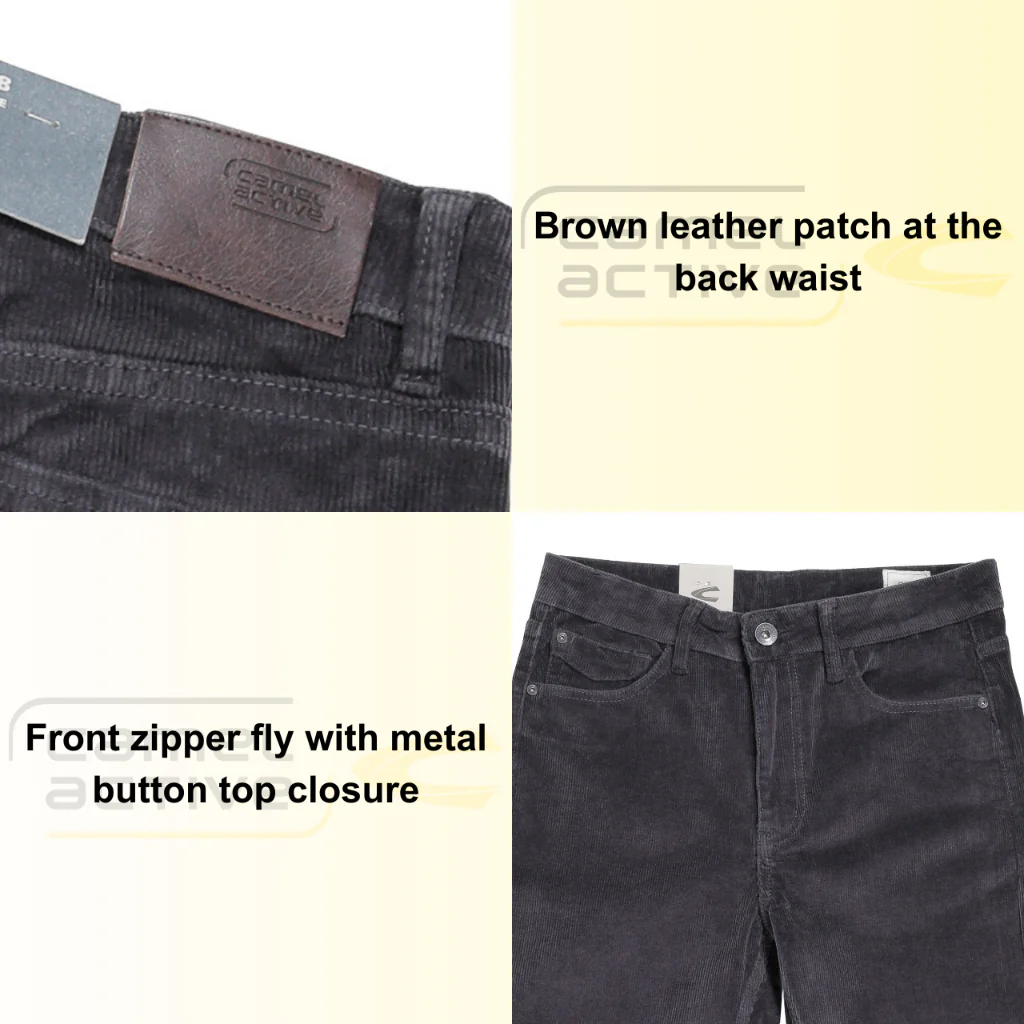 camel active Men's Jeans - 208 Loose Fit Corduroy Dark Dark Purple Jeans 9-208X26CDB550 - Image 4