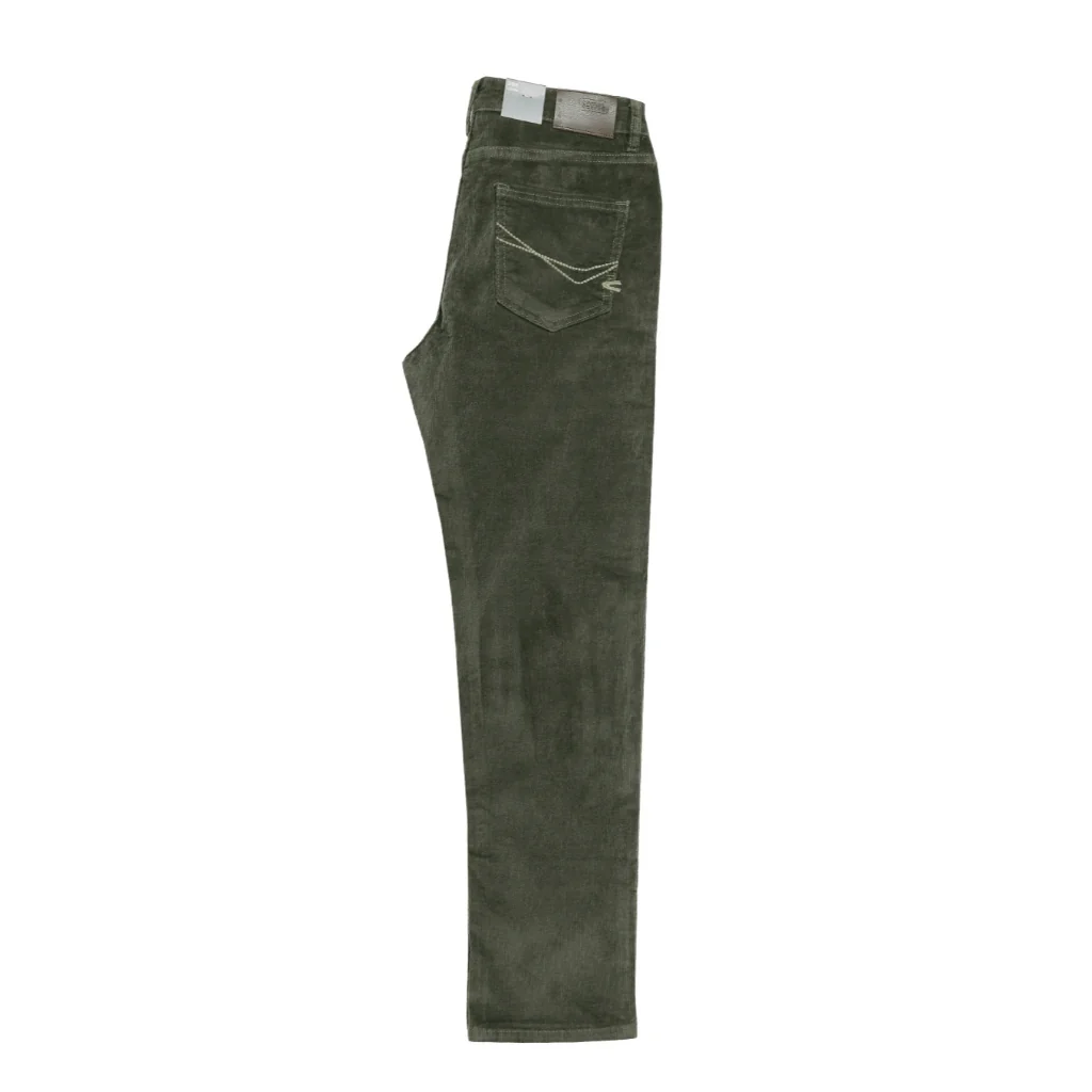 camel active Men's Jeans - 208 Loose Fit  Corduroy Dark Olive Jeans 9-208X26CDB549 - Image 7