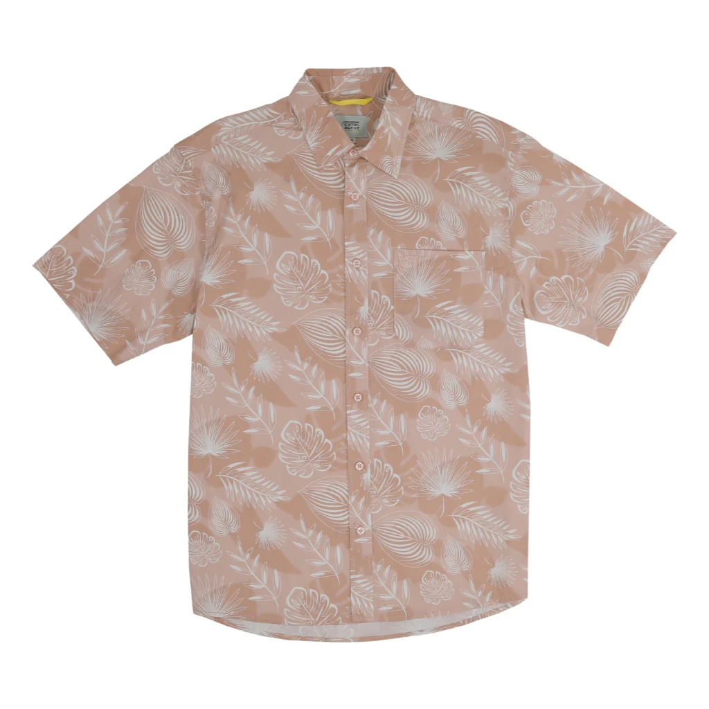 camel active Men's Short Sleeve Shirt - Regular Fit Stretch Cotton Dusty Pink Shirt 9-102X26PRT1892 - Image 6