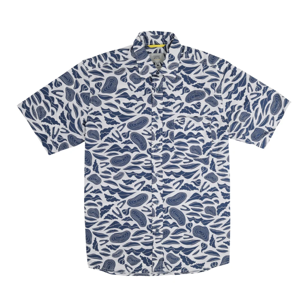 camel active Men's Short Sleeve Shirt - Regular Fit Stretch Cotton Blue Shirt 9-102X26PRT1890 - Image 6