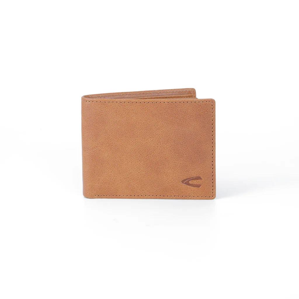 camel active Men's Genuine Cowhide Leather Bi Fold Wallet 12 Card Slots Milled Finished - Brown SBF3605MG3#BRN - Image 2