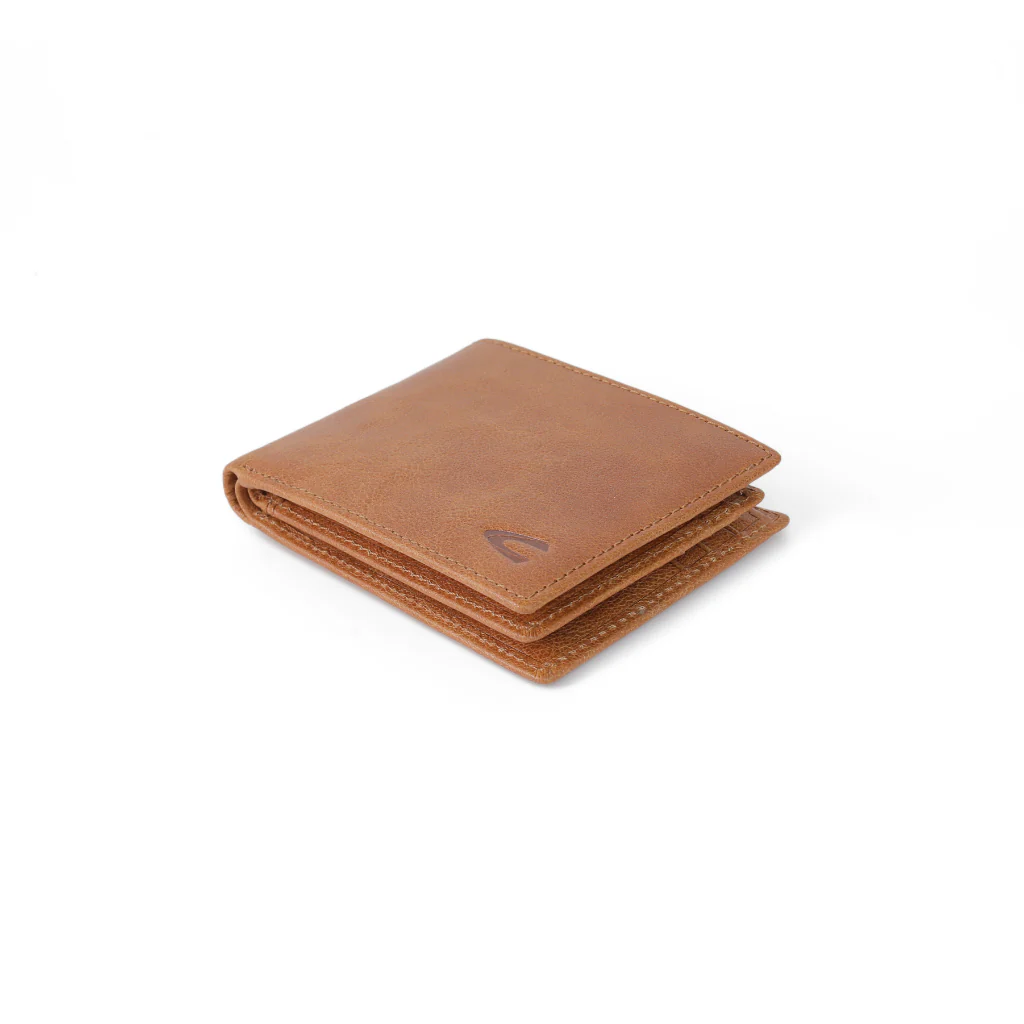camel active Men's Genuine Cowhide Leather Bi Fold Wallet 12 Card Slots Milled Finished - Brown SBF3605MG3#BRN - Image 6
