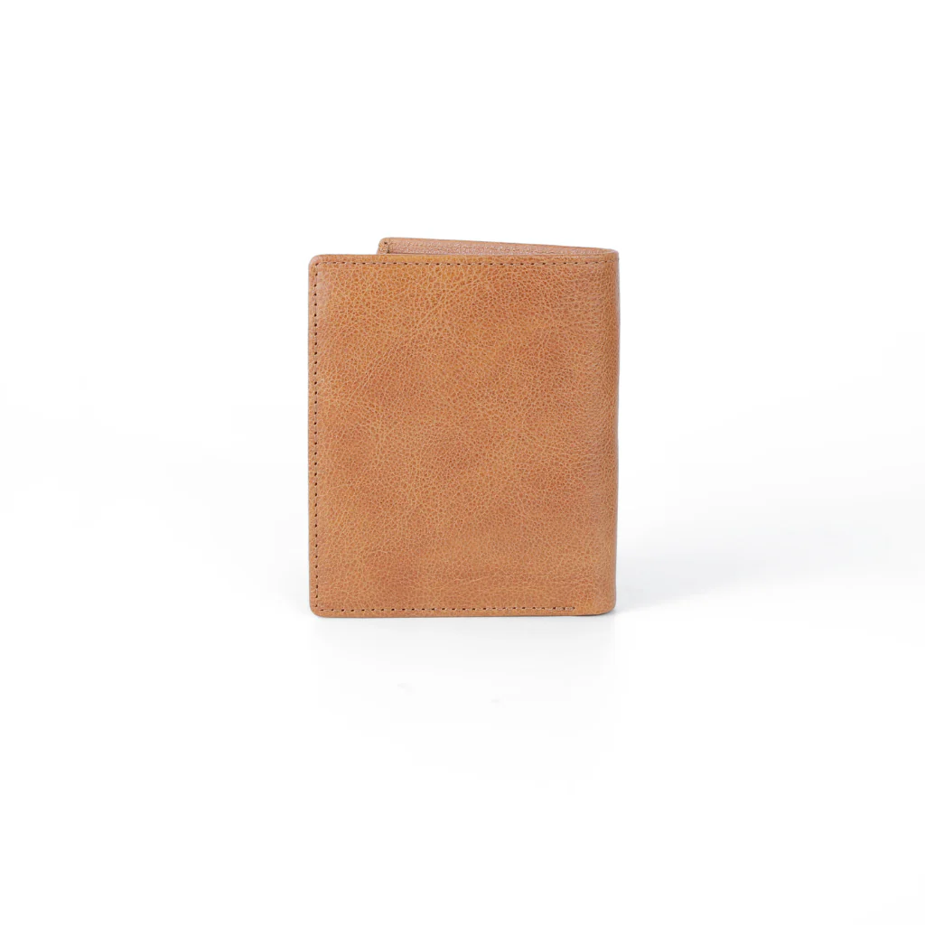 camel active Men's Genuine Cowhide Leather Bi Fold Wallet 12 Card Slots Milled Finished- Brown VWF3607MG3#BRN - Image 3