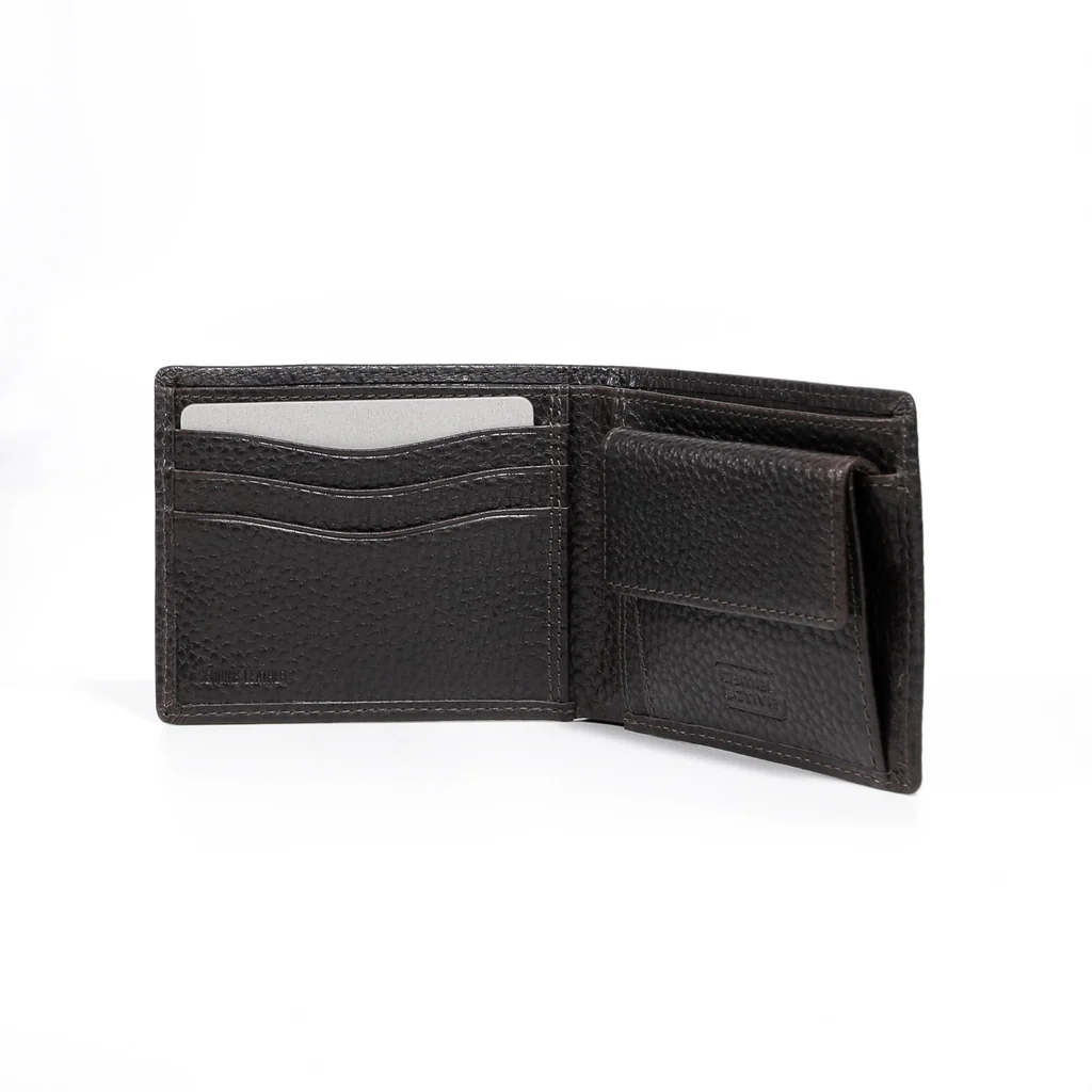 camel active Men's Genuine Cowhide Leather Bi Fold Wallet 3 Card Slots Grainy Finished - Dark Brown SCW2613CO2#DBN - Image 5