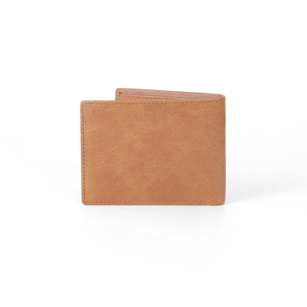 camel active Men's Genuine Cowhide Leather Bi Fold Wallet 5 Card Slots Milled Finished - Brown SCW3604MG3#BRN - Image 3