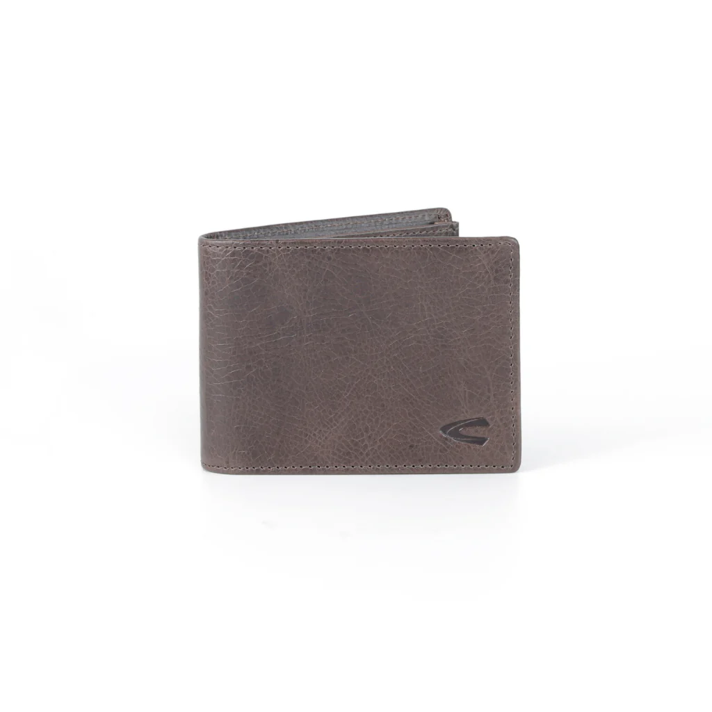 camel active Men's Genuine Cowhide Leather Bi Fold Wallet 8 Card Slots - Dark Brown ESW3617SO3#DBN - Image 2