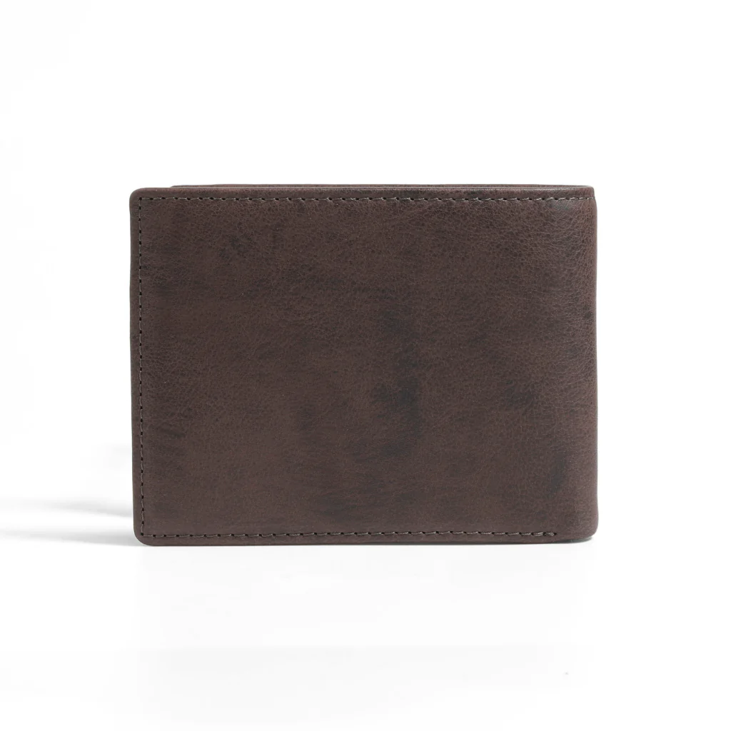 camel active Men's Genuine Cowhide Leather Bi Fold Wallet 8 Card Slots - Dark Brown SW3620SG3#DBN - Image 3