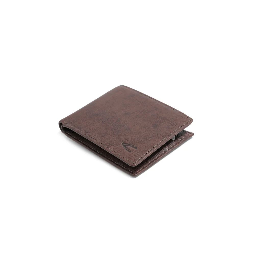 camel active Men's Genuine Cowhide Leather Bi Fold Wallet 8 Card Slots - Dark Brown SW3620SG3#DBN - Image 7