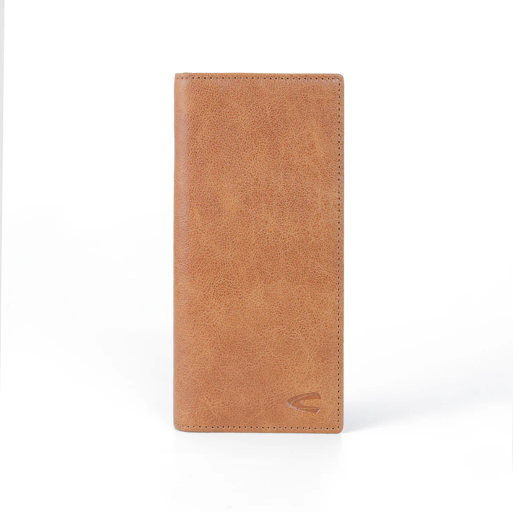 camel active Men's Genuine Cowhide Leather Long Wallet 12 Card Slots Milled Finished - Brown LW3608MG3#BRN - Image 2