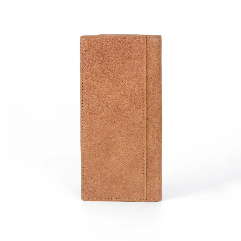 camel active Men's Genuine Cowhide Leather Long Wallet 12 Card Slots Milled Finished - Brown LW3608MG3#BRN - Image 3
