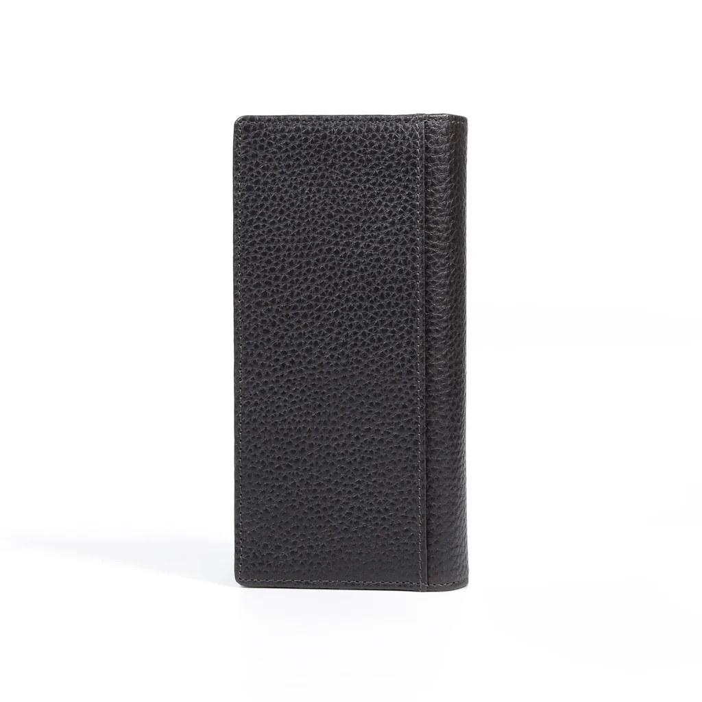 camel active Men's Genuine Cowhide Leather Long Wallet 13 Card Slots Grainy Finished - Dark Brown LW2617CO2#DBN - Image 3