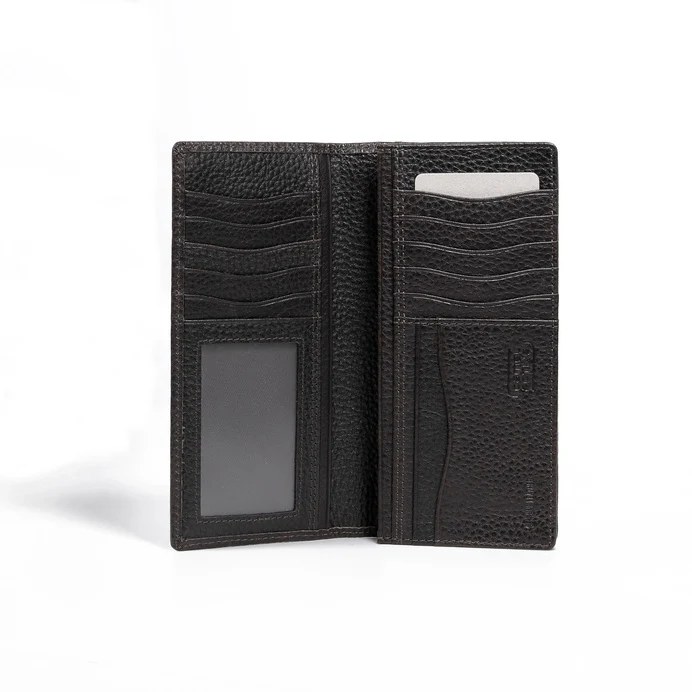 camel active Men's Genuine Cowhide Leather Long Wallet 13 Card Slots Grainy Finished - Dark Brown LW2617CO2#DBN - Image 5