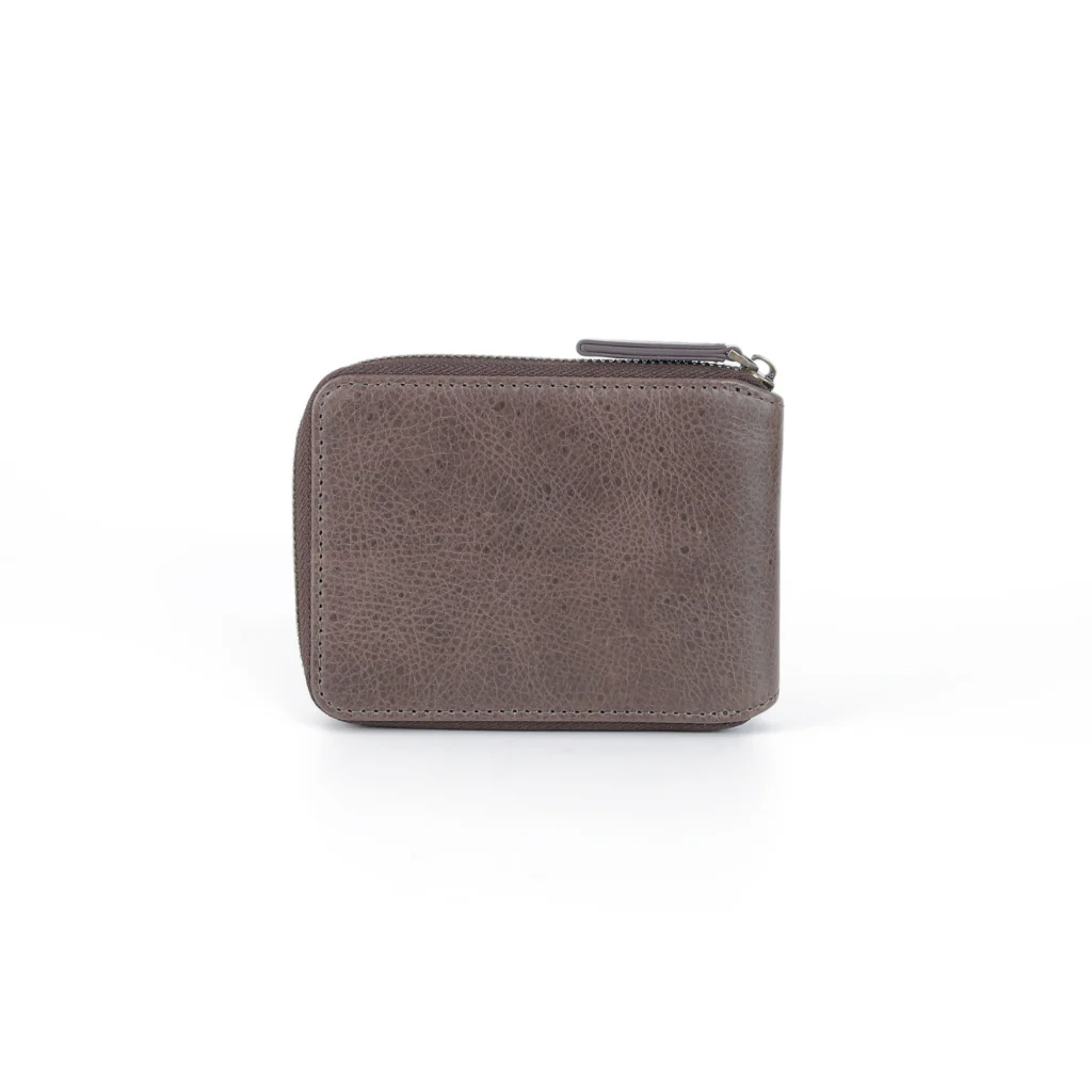 camel active Men's Genuine Cowhide Leather Zip Bi Fold Wallet 8 Card Slots - Dark Brown ZSW3619SO3#DBN - Image 3
