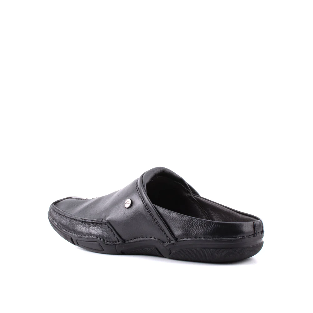 camel active Natural Milled Leather Slip On Shoes Men Black LUZON 872402-AM1-1 - Image 3