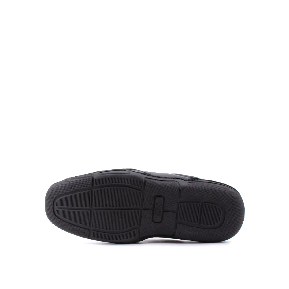 camel active Natural Milled Leather Slip On Shoes Men Black LUZON 872402-AM1-1 - Image 5