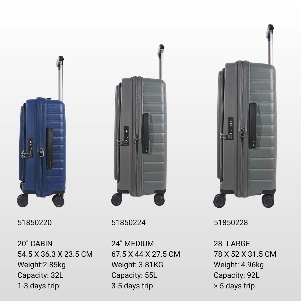 CAMEL ACTIVE POLYPROPYLENE (PP) FRONT OPENER TSA LOCK EXPANDABLE SECURE ZIP ANTIBACTERIAL LUGGAGE - 51850220 - 24 - 28 - Image 5