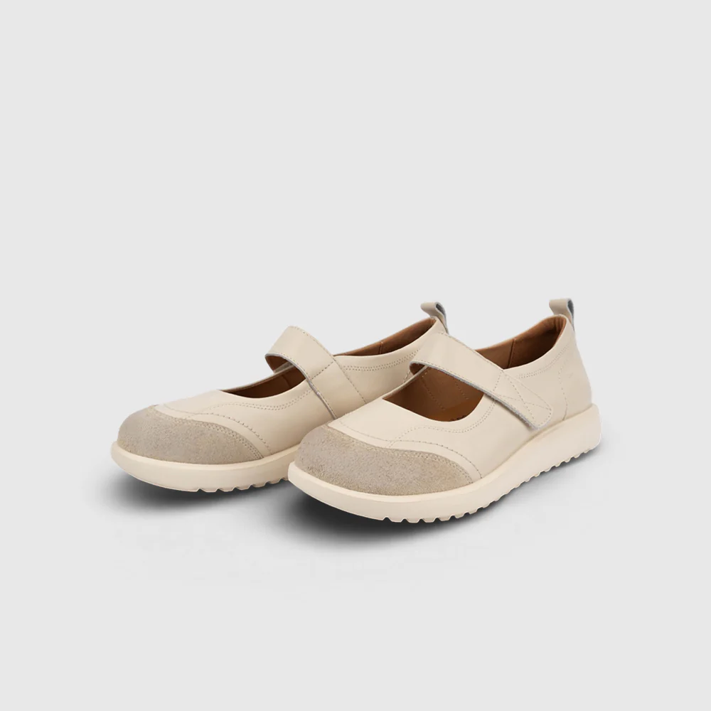 camel active Women Lacey Leather Sneakerina Shoe -762505-DZ02SV-0-WHITE - Image 3