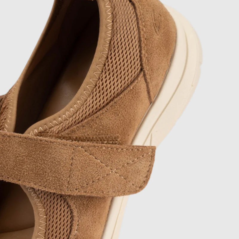 camel active Women Mabel Comfort Leather Sneakerina Shoe -762506-DZ03SV-31-L.BROWN - Image 5