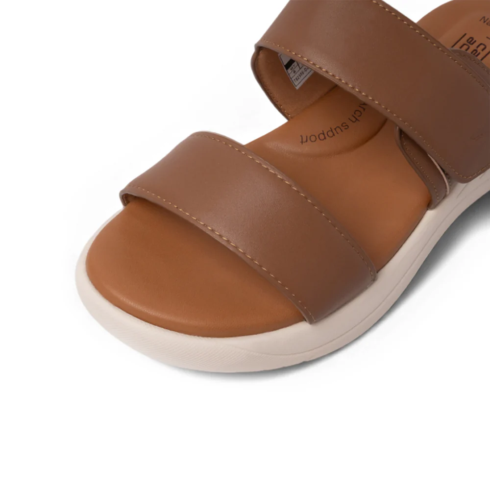 camel active Women Nadine Comfort Lightweight Slip-On Sandals -782506-DZ01SV-33-COFFEE - Image 4