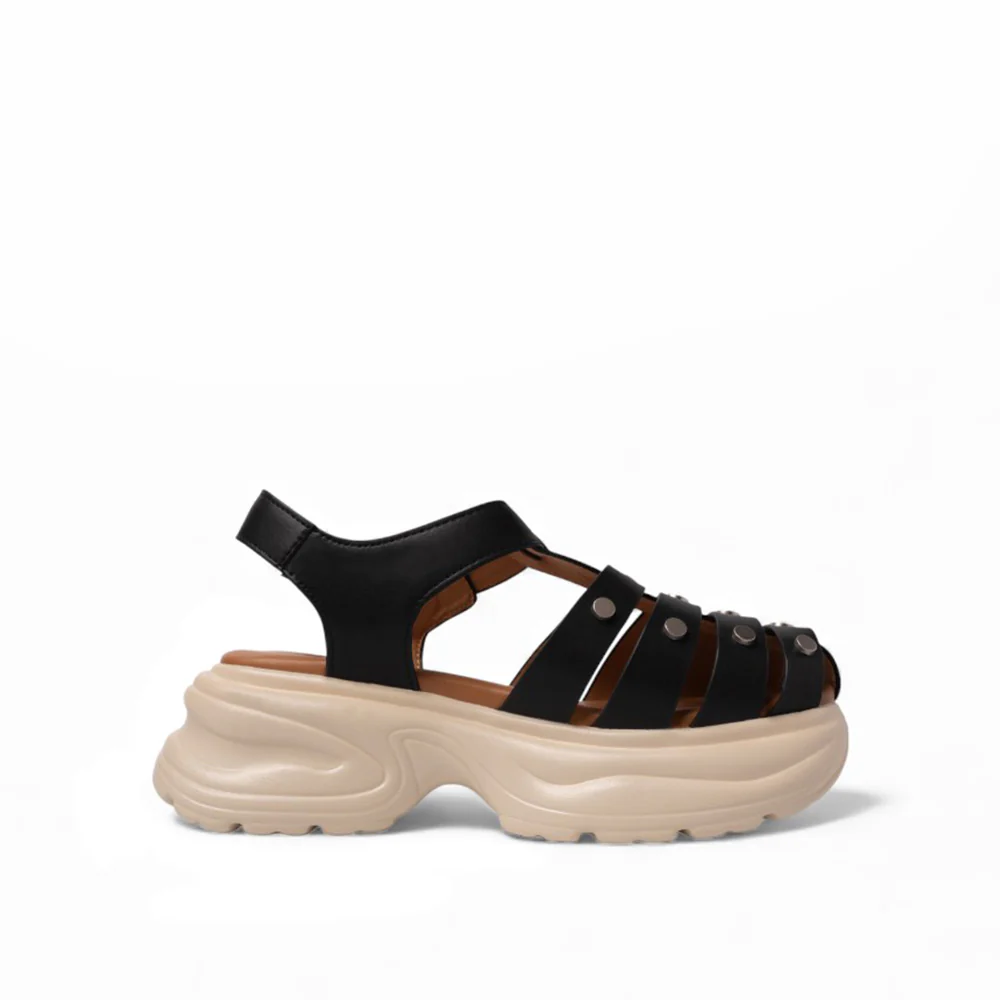 camel active Women Sling-Back Gladiator Sandals -782505-DZ01SV-1-BLACK - Image 7