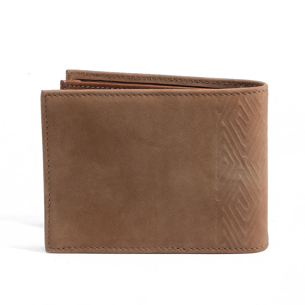 Casual Bifold Genuine Leather Wallet with 6 Card Slots ESW1B09CH1#BRN - Image 4