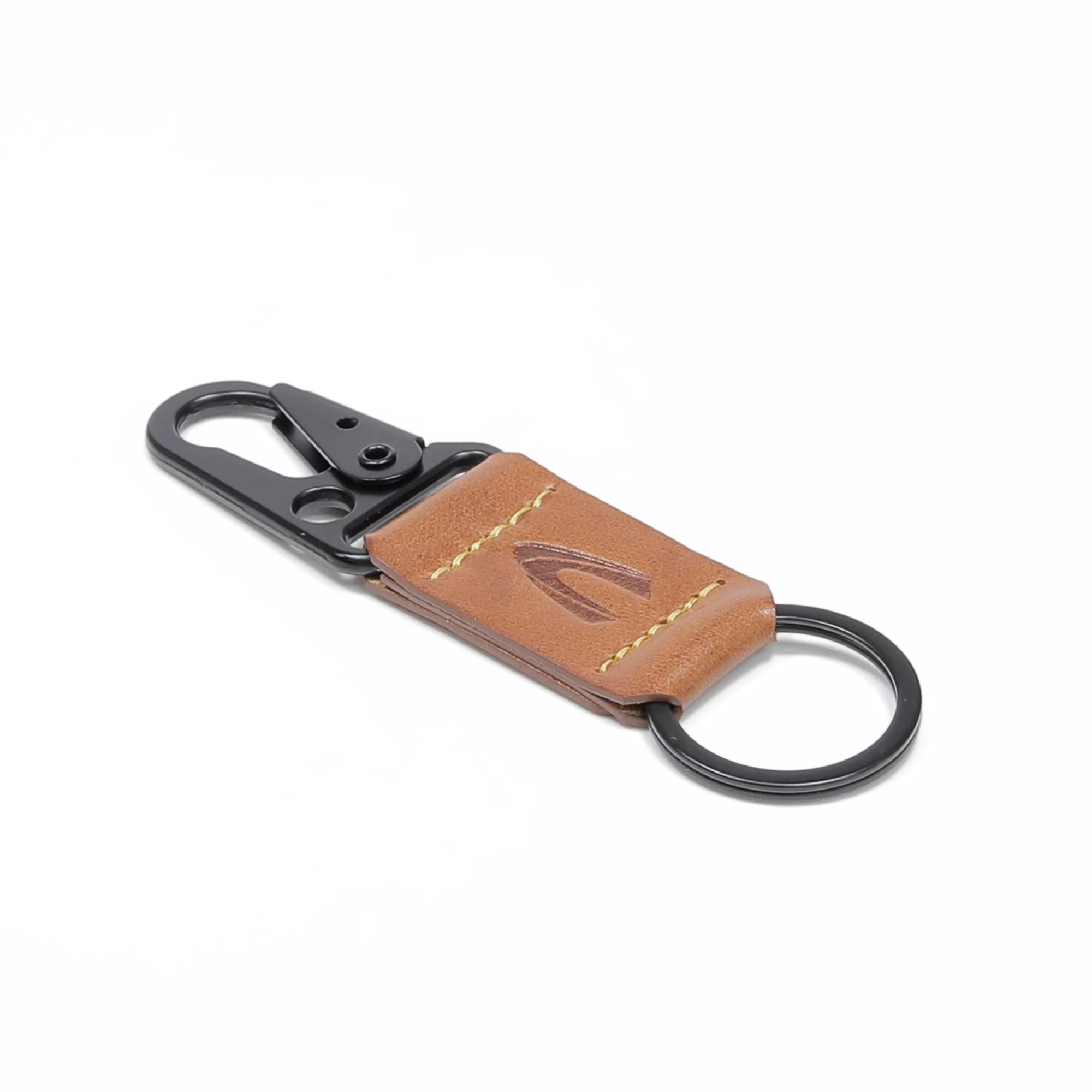 Genuine Leather Key Chain Brown - Image 3