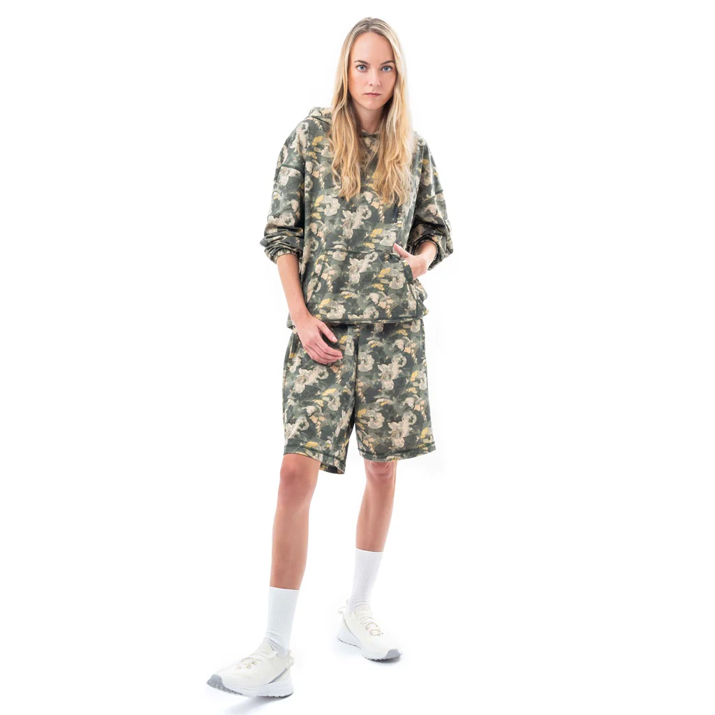C by camel active Unisex Hooded Sweater - Oversized Absorbent Cotton Terry Army Green Sweater  291-AW23CF207 - Image 3