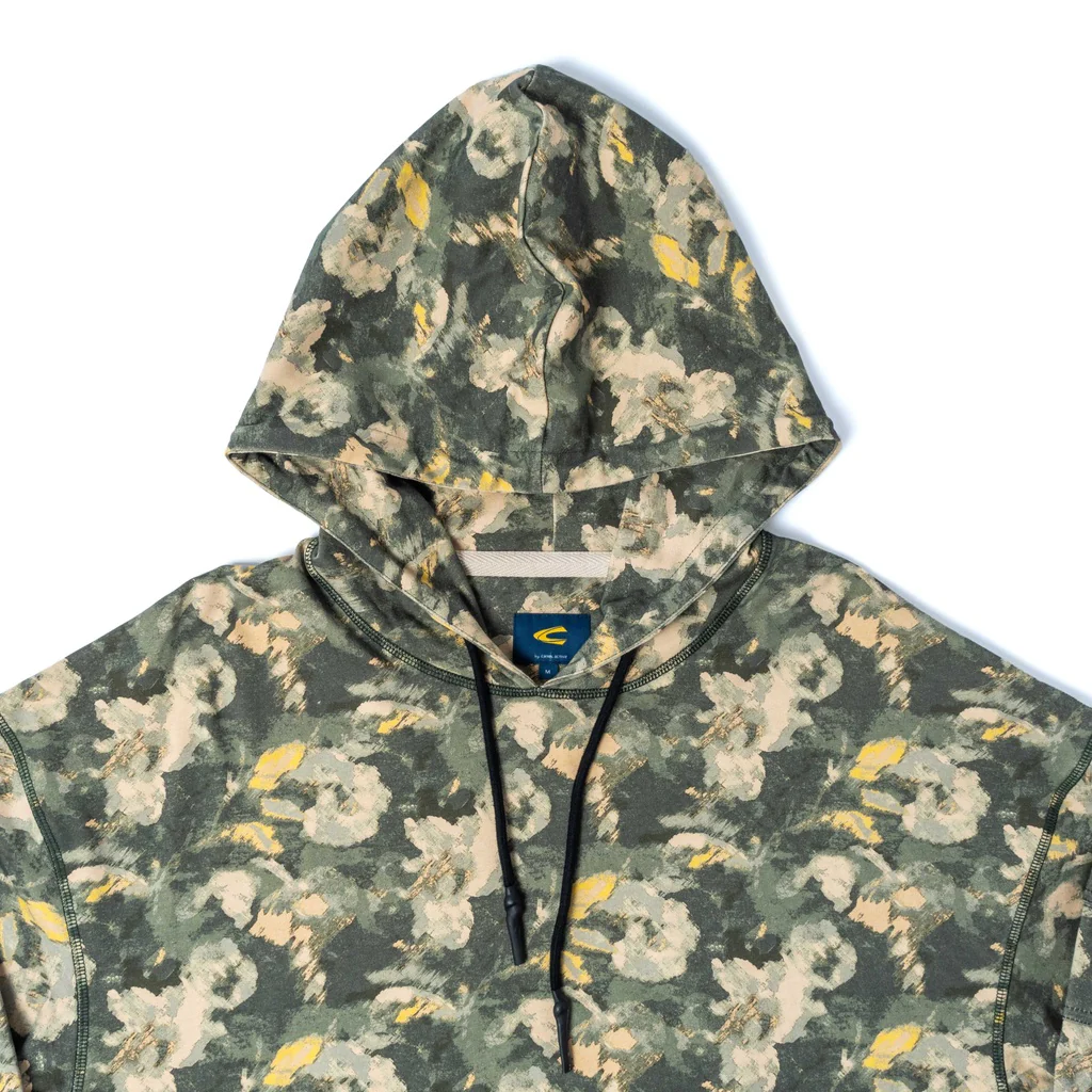 C by camel active Unisex Hooded Sweater - Oversized Absorbent Cotton Terry Army Green Sweater  291-AW23CF207 - Image 7