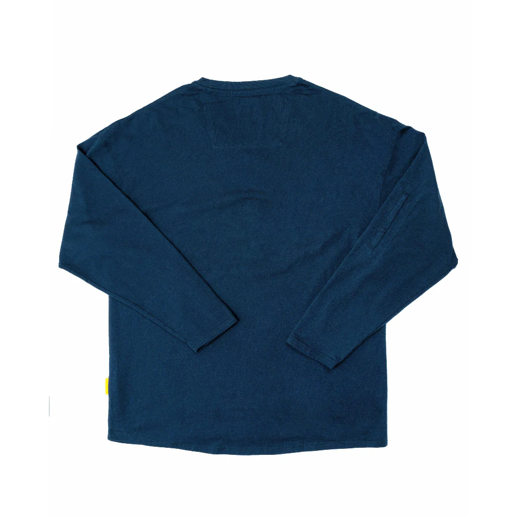 C by camel active Unisex Long Sleeve T-Shirt - Oversized Comfy Cotton Navy Blue Tee 290-SS23CF203 - Image 8
