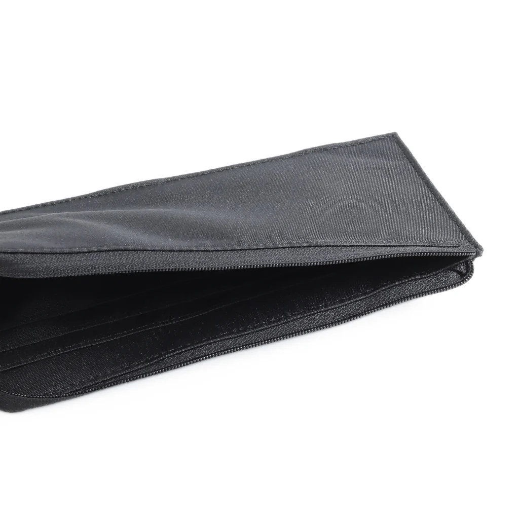 Zip Long Wallet Pouch Nylon 8 Card Compartments Black LWP6602NL6#BLK - Image 6