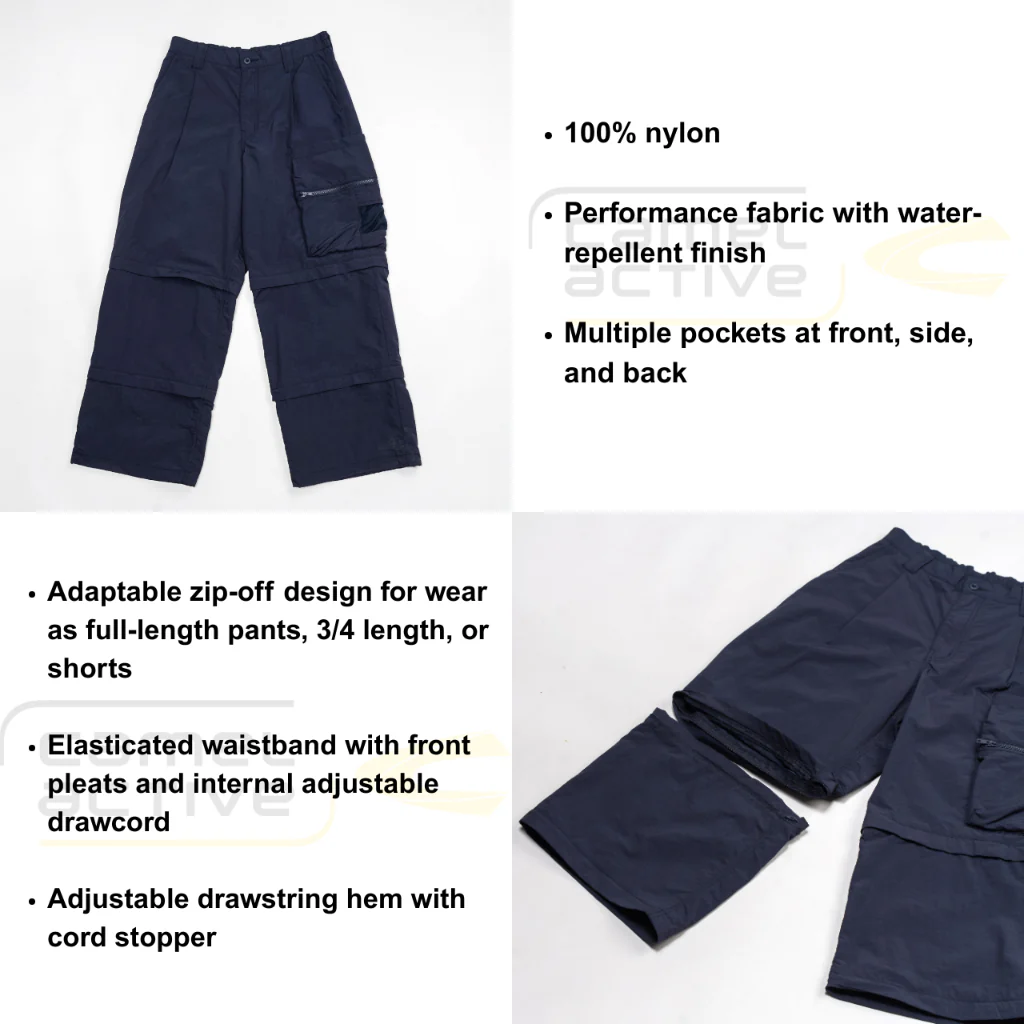 C by camel active Unisex 3-in-1 Adaptable Baggy Cargo Pants - Relaxed Fit Nylon Long Pants 300-Z25C0933 - Image 11