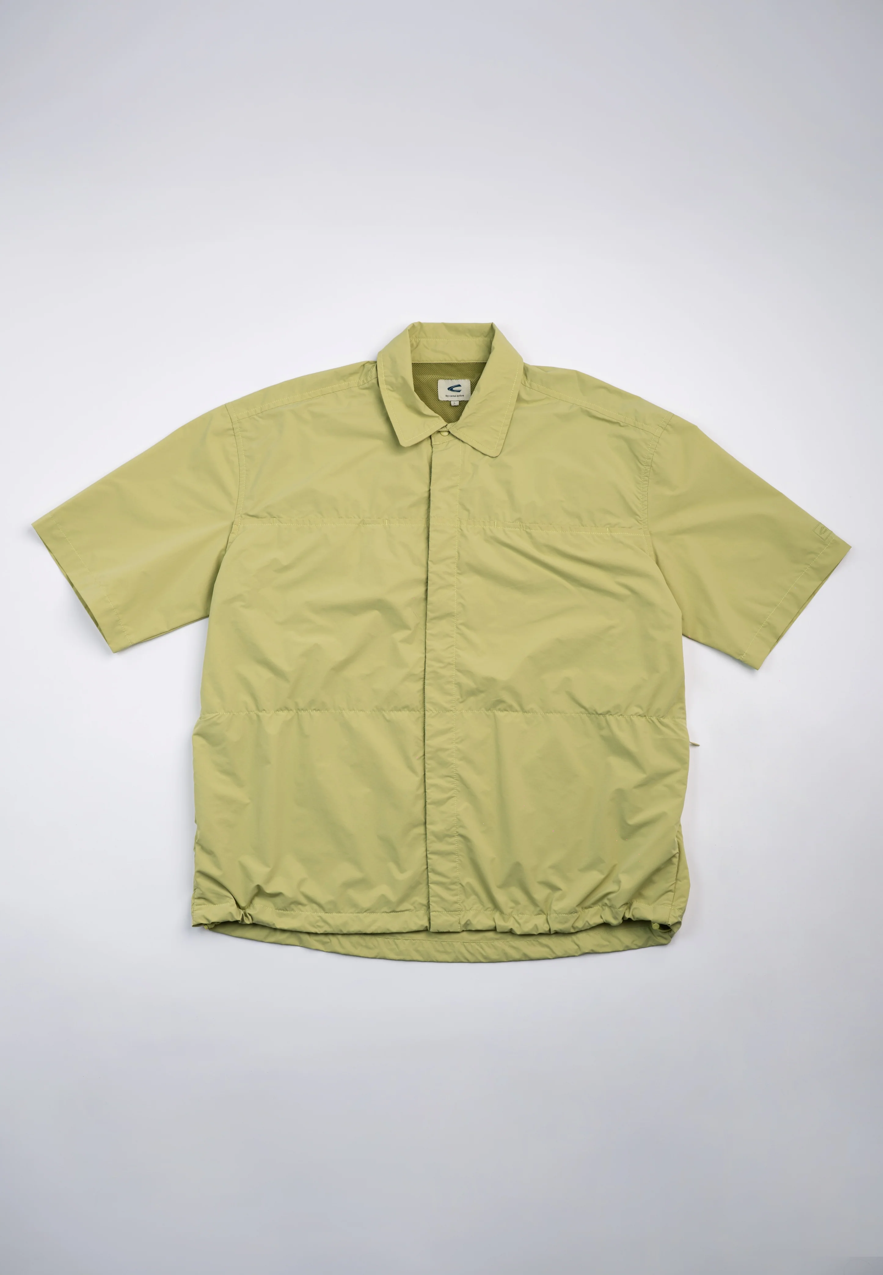 Oversized Short Sleeve Shirt with Multiple Pockets in Leaf Performance Poly 102-X26C1899 - Image 2