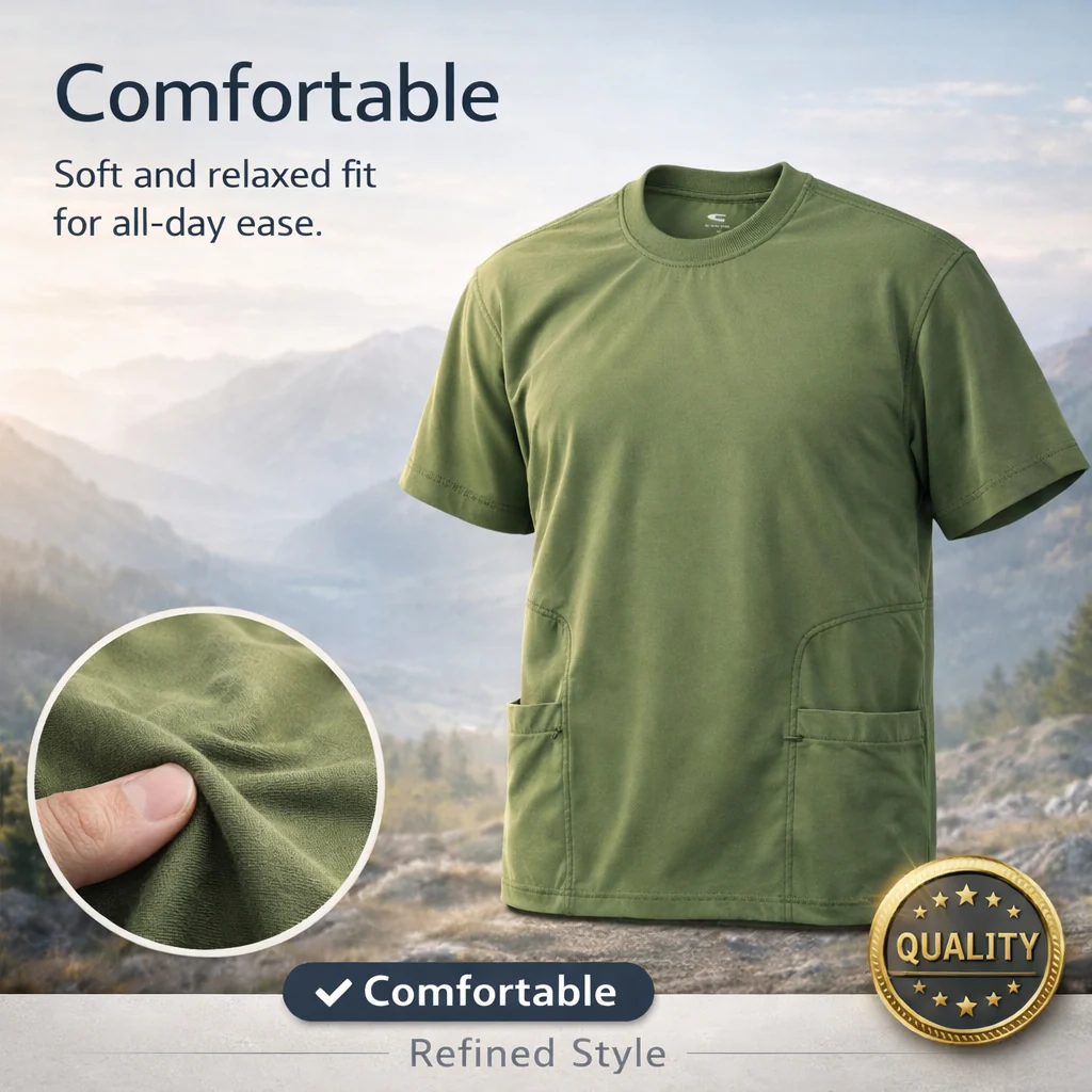 C by camel active Unisex Oversized Cooling T-Shirt - Forest 282-X26C2944 - Image 8