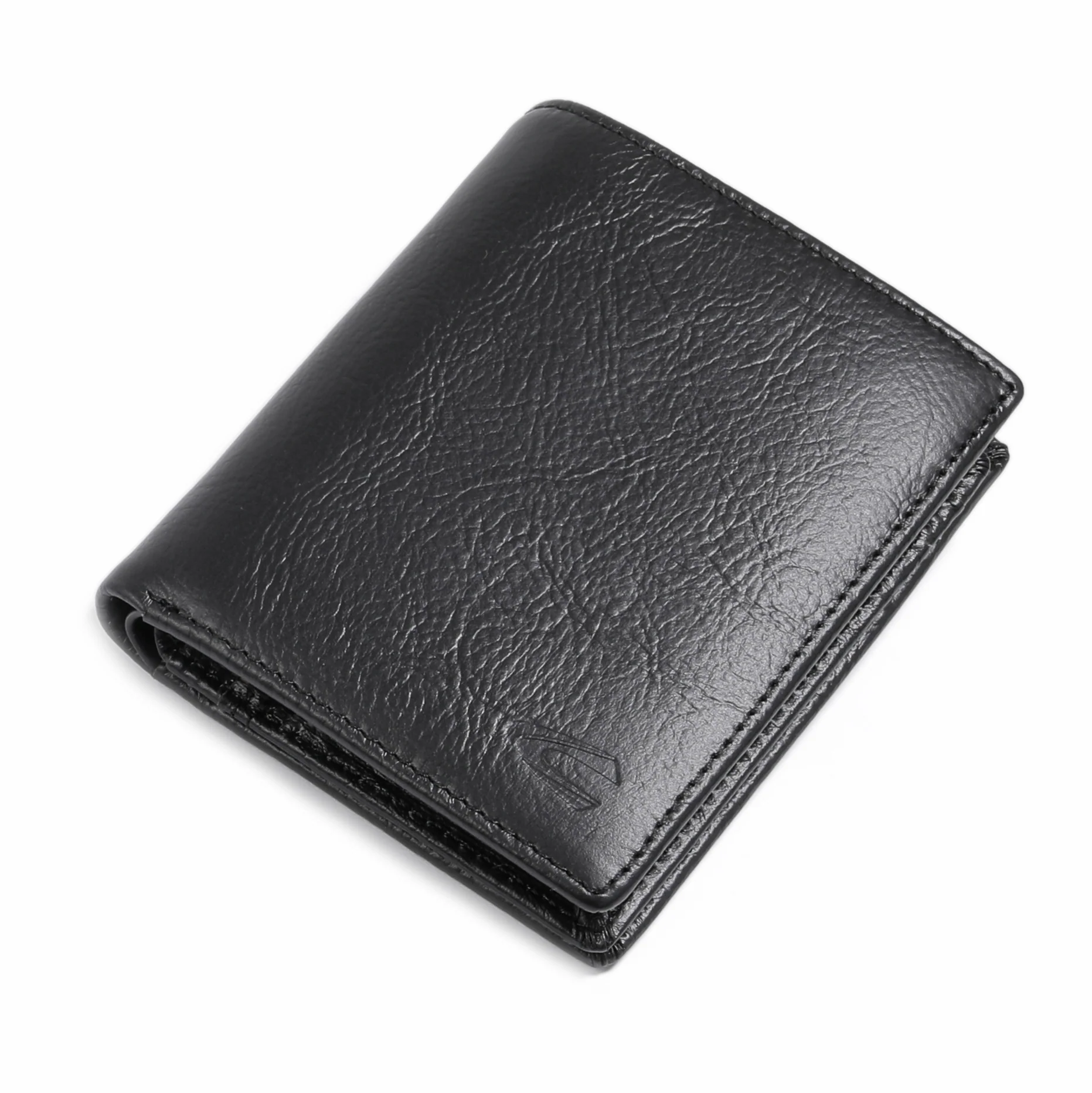 camel active Men Bi Fold Wallet Leather 10 Card Compartments Grainy Finished Black VWF6B10GY6#BLK - Image 6