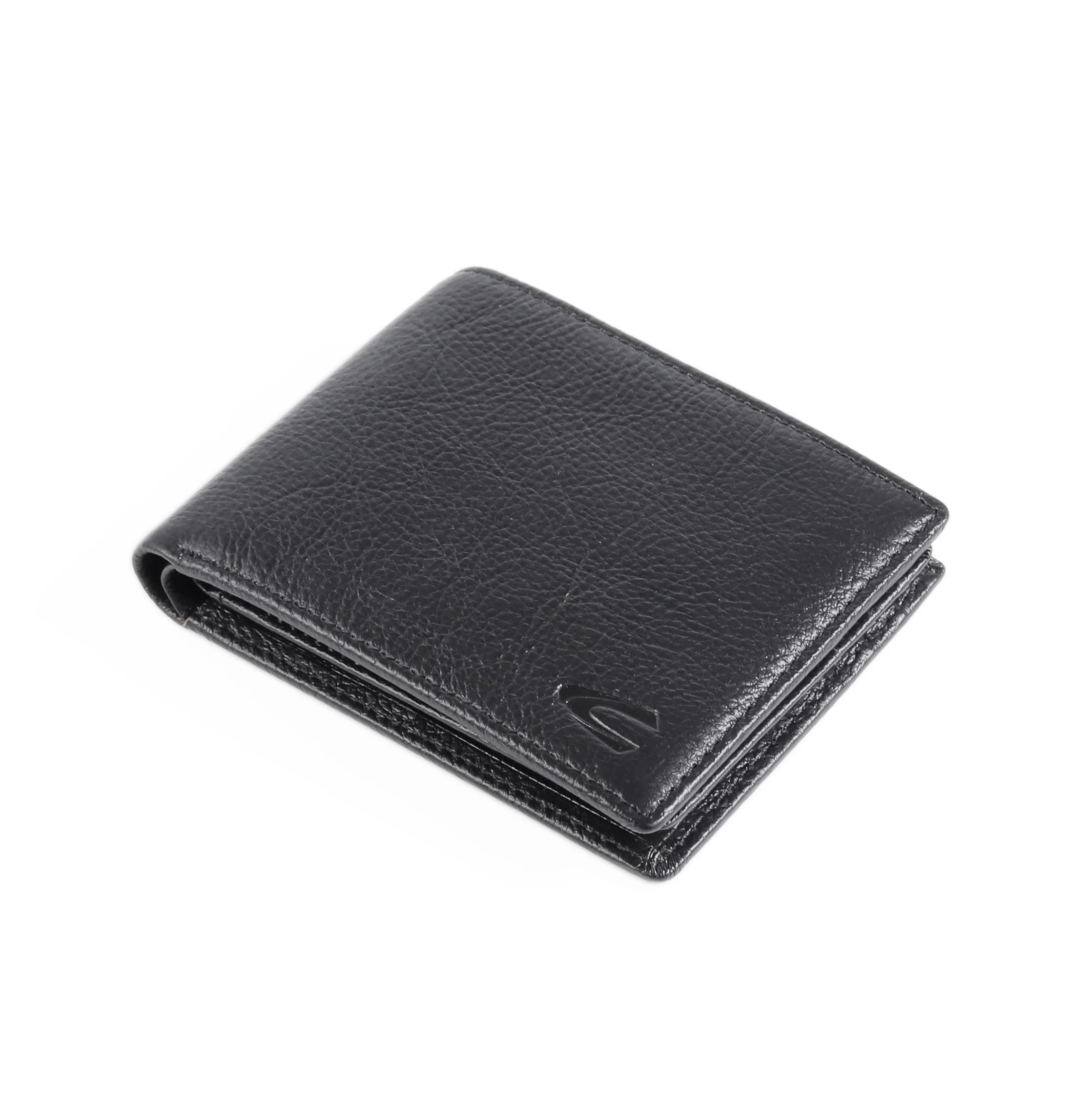 camel active Men Bi Fold Wallet Leather 9 Card Compartments Grainy Finished Black SBF6B05GY6#BLK - Image 7