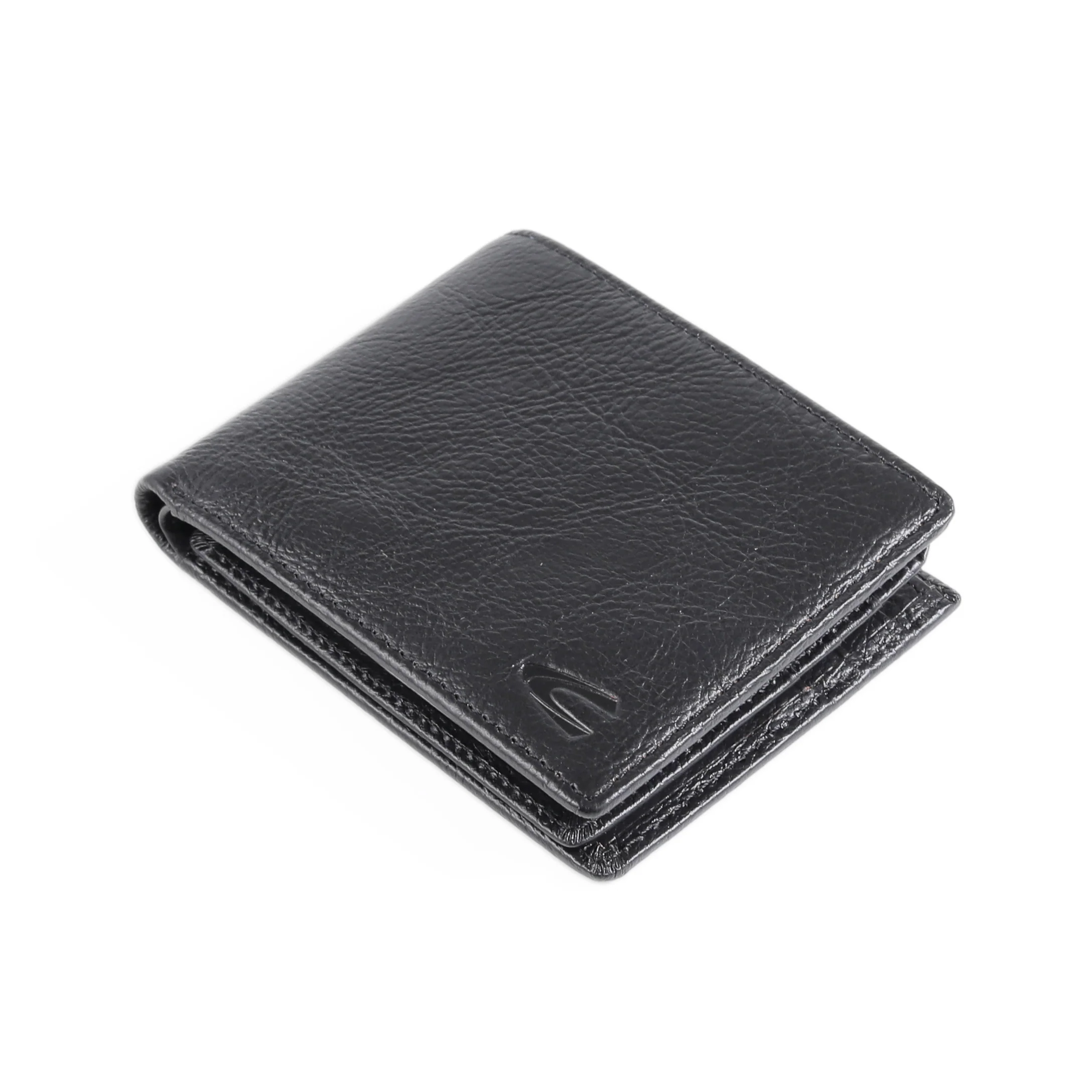 camel active Men Bi Fold Wallet Leather 9 Card Compartments Grainy Finished Black UBF6B06GY6#BLK - Image 5