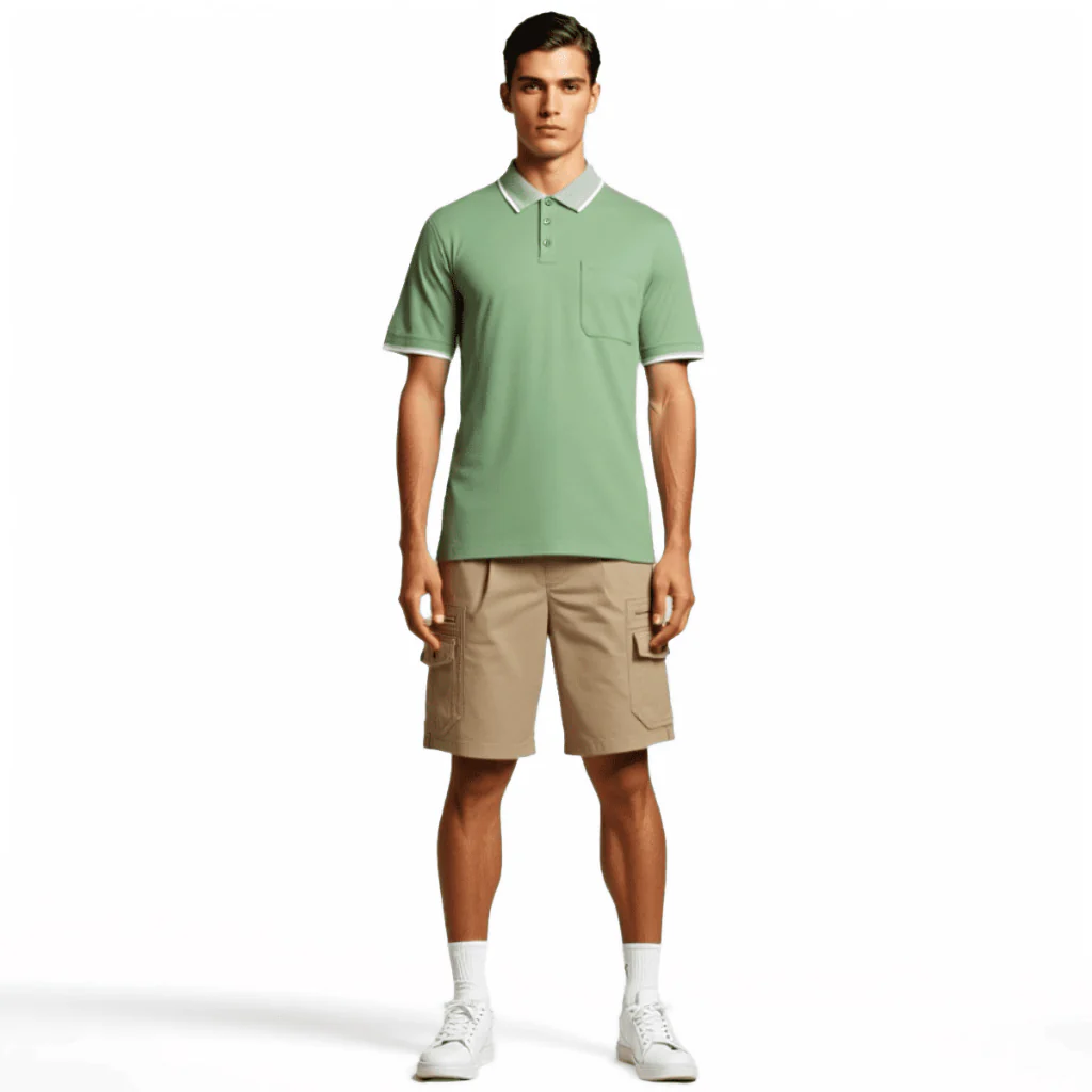 camel active Men Cargo Shorts - Regular Fit Cotton Canvas Multicolours Short Pants 9-303Z25CT0928