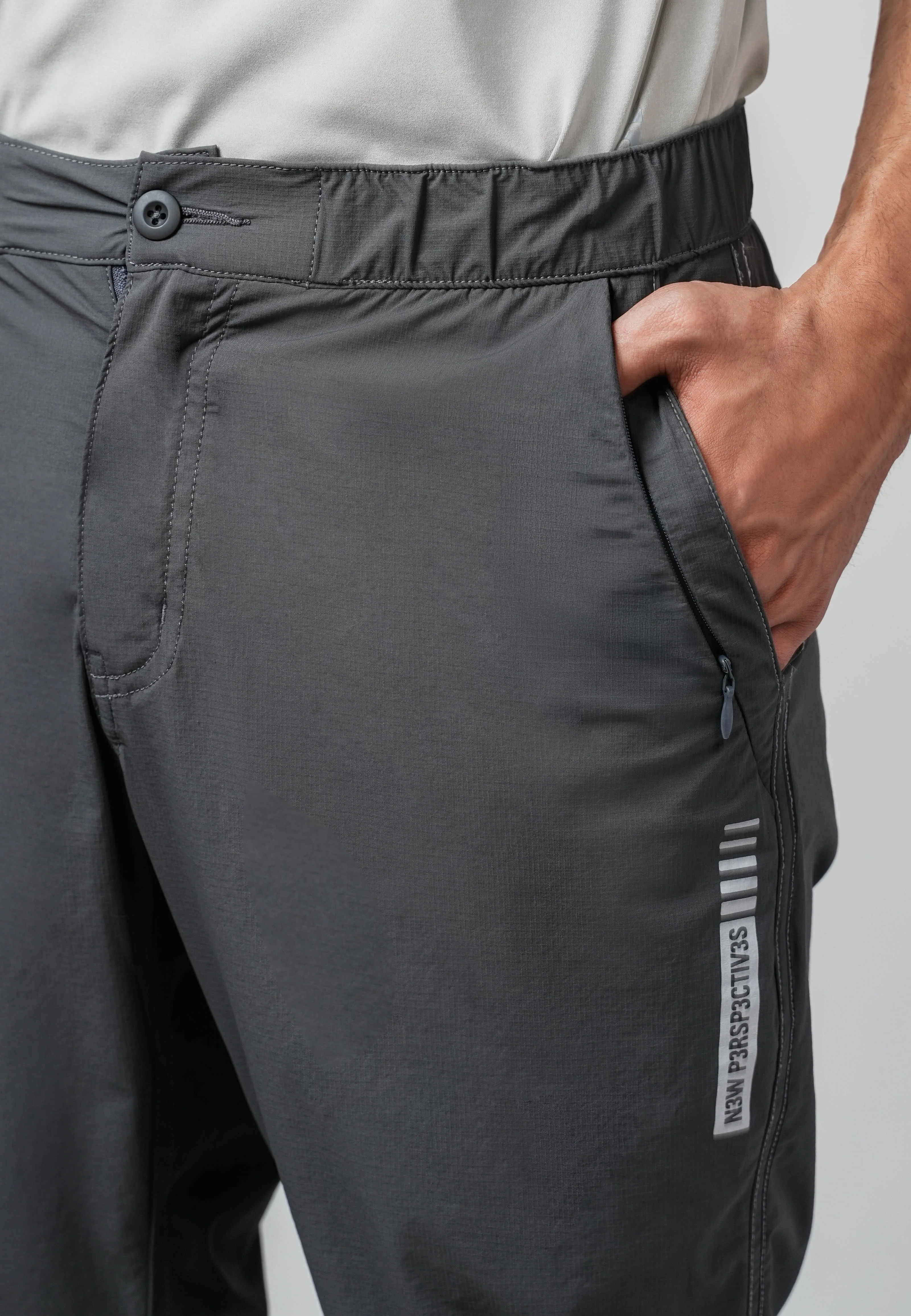 camel active Men Chino Pants - Regular Fit Nylon-Spandex Blend Dark Slate Long Pant 305-Z25H0935 - Image 9